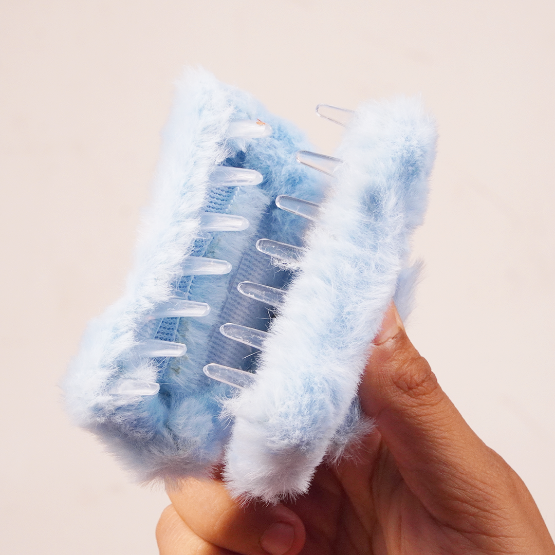 Soft Faux Fur Hair Claw Clip for Women Random Colors