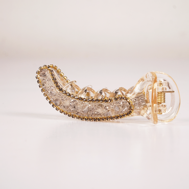 Crystal Luxe Banana Hair Claw