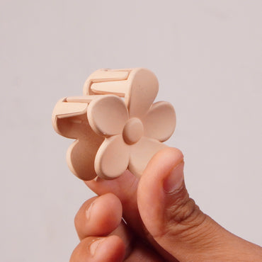 Mini Matte Flower Hair Claw Clip | Strong Hold Hair Accessory