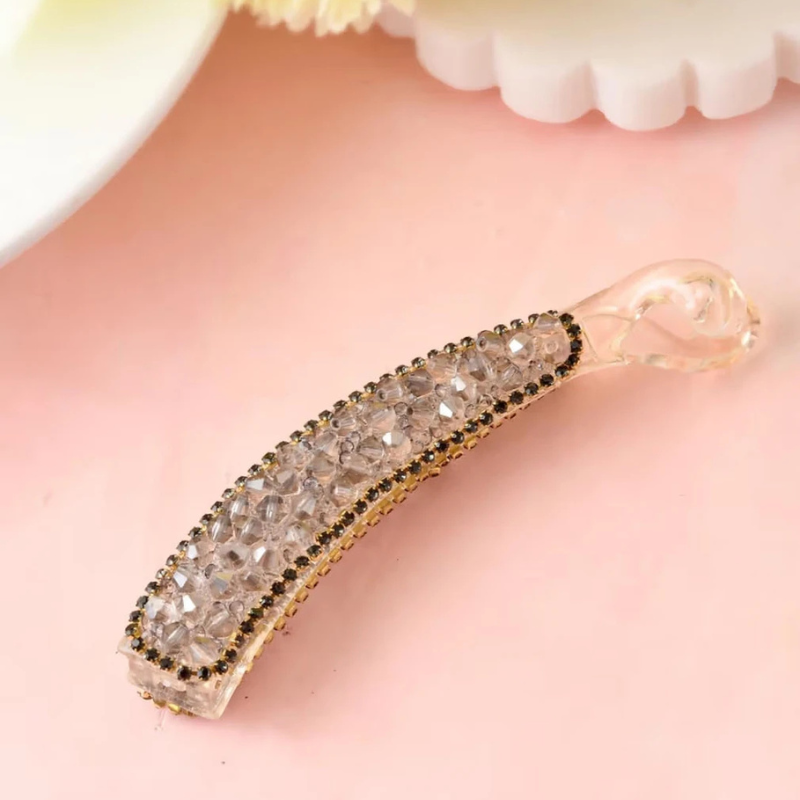 Acrylic Hair Barrette | Strong Hold Hair Accessory Random Color (one Piece )