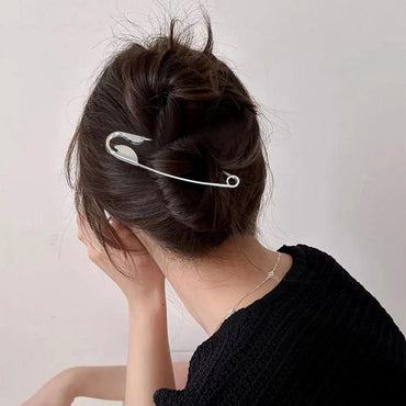 Oversized Safety Pin Hair Clip .