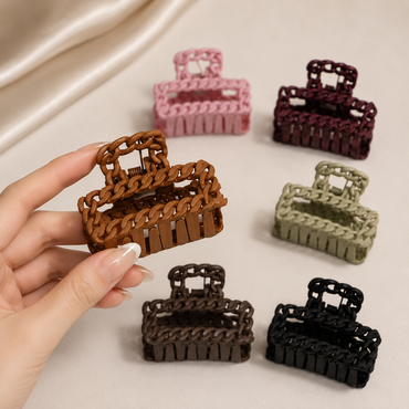 Braided Matte Hair Claw Clip