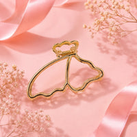 Gold Bow Hair Claw Clip Set – Elegant Metal Bow Hair Clips Random Color