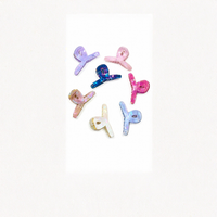 Iridescent Butterfly Claw Hair Clips – Colorful Everyday Hair Random Color  (one Piece )