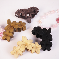 Matte Blossom Hair Claw Clip Random Color (one Piece )