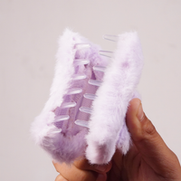 Soft Faux Fur Hair Claw Clip for Women