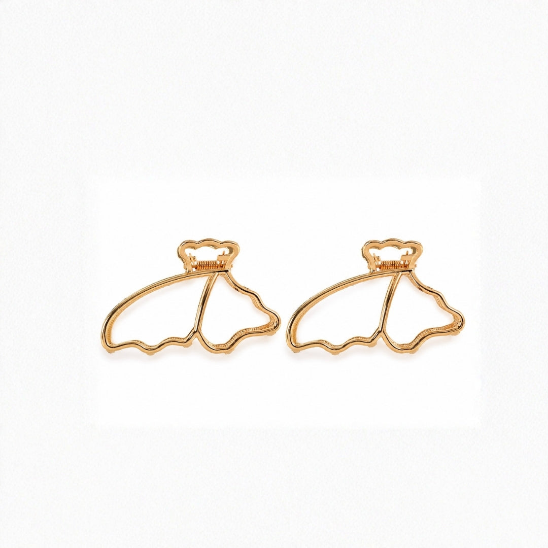Gold Bow Hair Claw Clip Set – Elegant Metal Bow Hair Clips Random Color