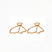 Gold Bow Hair Claw Clip Set – Elegant Metal Bow Hair Clips Random Color
