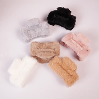 Soft Faux Fur Hair Claw Clip for Women