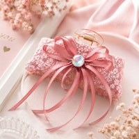 Pink Lace Bow Hair Claw Clip – Elegant Floral Lace Hair Clip Random Color