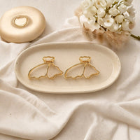 Gold Bow Hair Claw Clip Set – Elegant Metal Bow Hair Clips Random Color