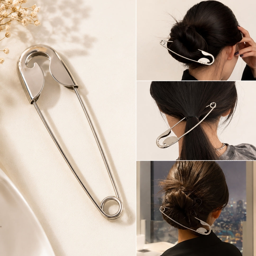 Decorative Hair Pins for Women, 2 Pcs Large Hair Bun Pins, Random Color (one piece )