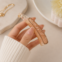 Acrylic Hair Barrette | Strong Hold Hair Accessory Random Color  (one Piece )