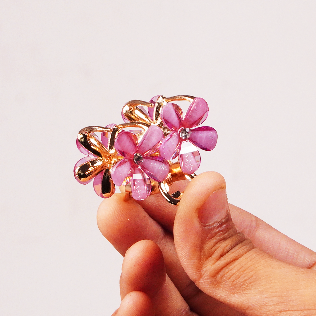 Stylish Hair Claw Clips for Women | Decorative Hair Accessories | Set of 4