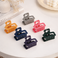 Braided Matte Hair Claw Clip Random Color (one Piece )