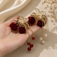 Stylish Hair Clips for Women | Pearl, Chain & Decorative Hair Accessories | Set of 4