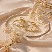 Gold Bow Hair Claw Clip Set – Elegant Metal Bow Hair Clips Random Color
