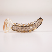 Crystal Luxe Banana Hair Claw
