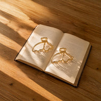 Gold Bow Hair Claw Clip Set – Elegant Metal Bow Hair Clips Random Color