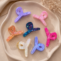 Iridescent Butterfly Claw Hair Clips – Colorful Everyday Hair Random Color  (one Piece )