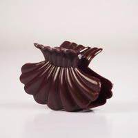 Velvet Shell Hair Claw Clip
