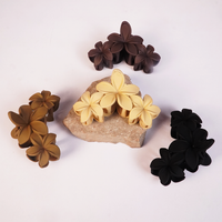 Matte Blossom Hair Claw Clip Random Color (one Piece )