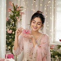 Pink Lace Bow Hair Claw Clip – Elegant Floral Lace Hair Clip Random Color