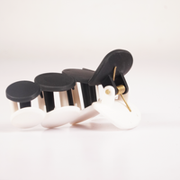 Mono Dot Hair Claw Clip
