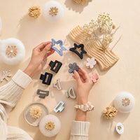 Minimalist Hair Claw Clip Set for Women – Assorted Flower,