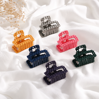 Braided Matte Hair Claw Clip Random Color (one Piece )