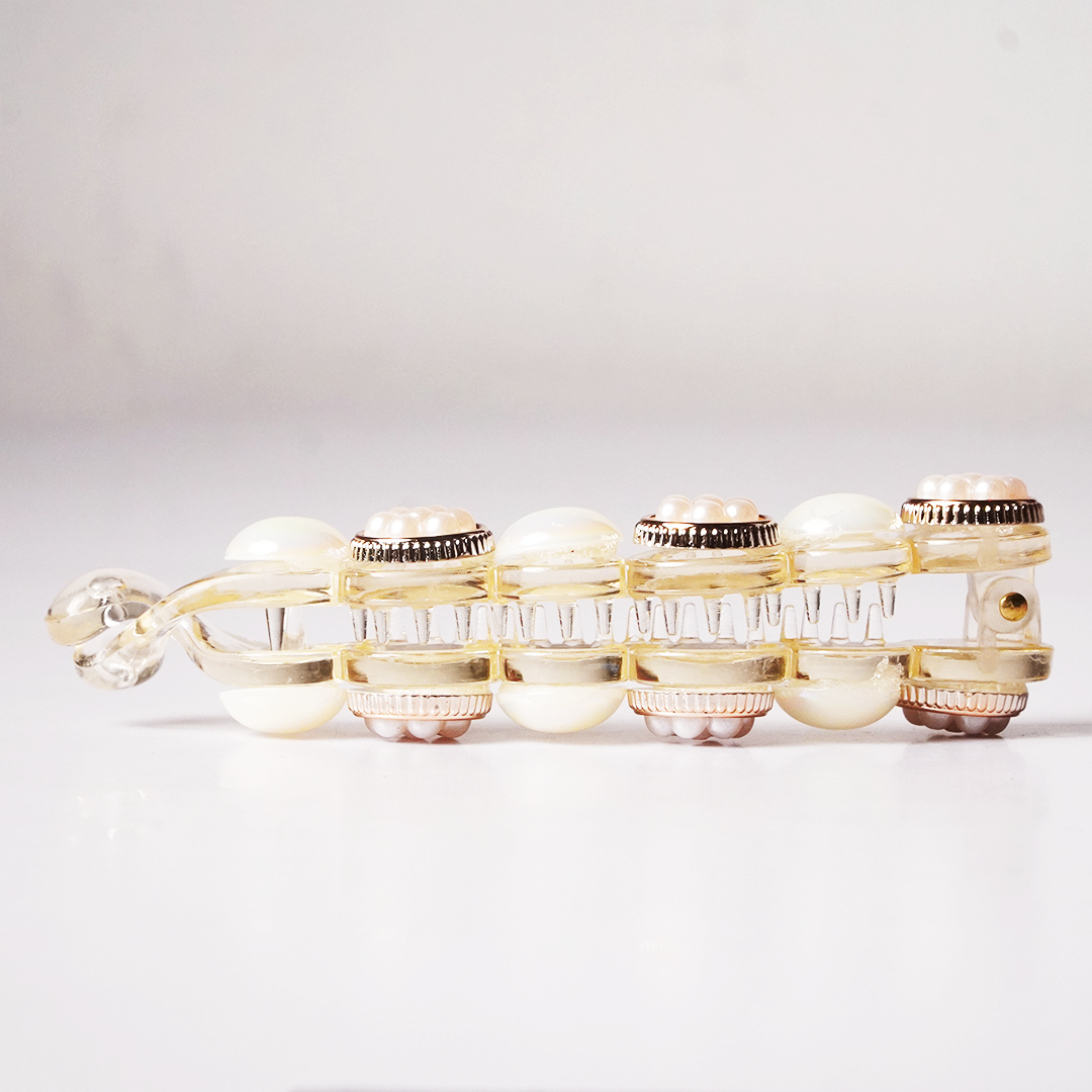 Pearl Bloom Banana Hair Clip