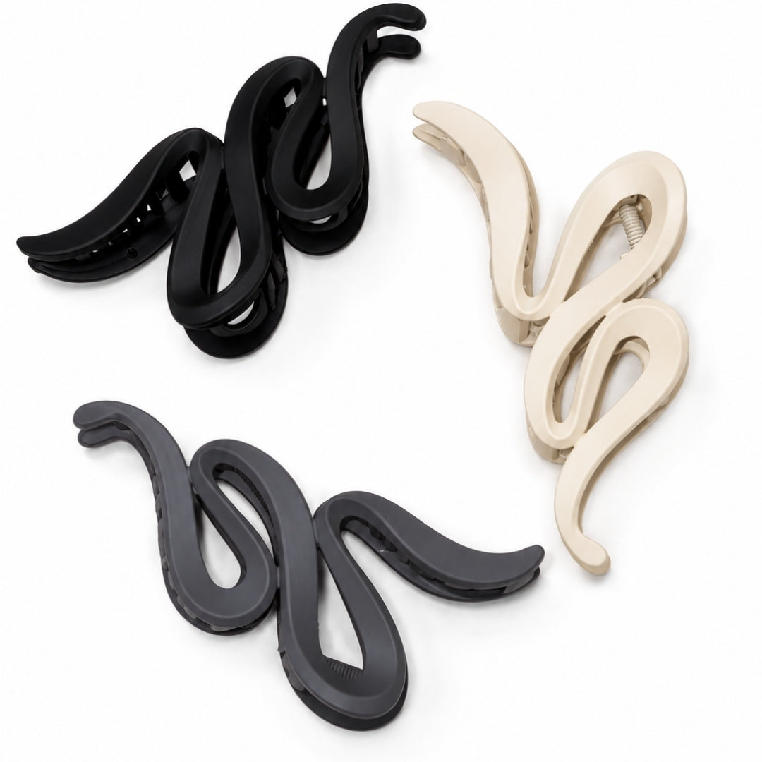 WaveGrip Hair Clips for Women – Stylish S-Shaped Hair Random Color