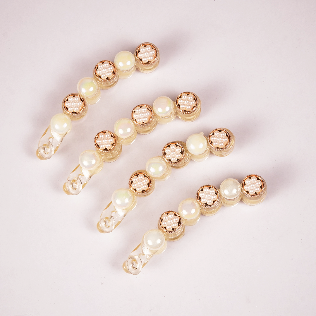 Pearl Bloom Banana Hair Clip