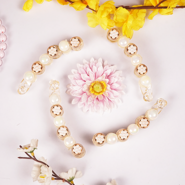 Pearl Bloom Banana Hair Clip