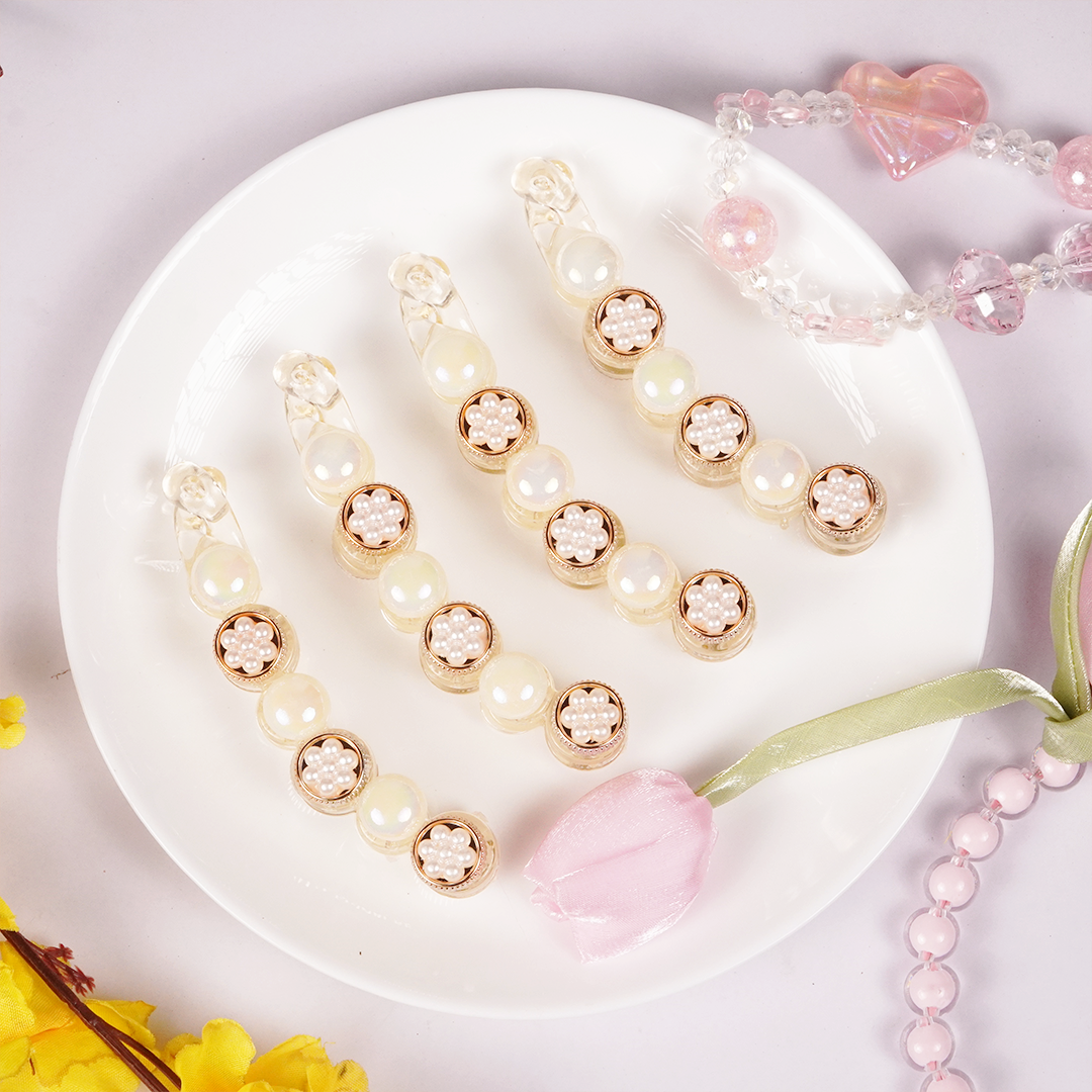 Pearl Bloom Banana Hair Clip