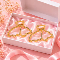 Gold Bow Hair Claw Clip Set – Elegant Metal Bow Hair Clips Random Color