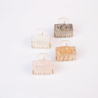Crystal Luxe Hair Claw Clip in square shape