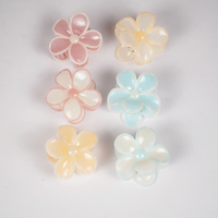 Flower Hair Clips for Women | Mini Non-Slip Claw Clips in Pastel Colors