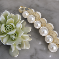 Luxury Pearl Hair Tie for Women & Girls Random Color (one Piece )