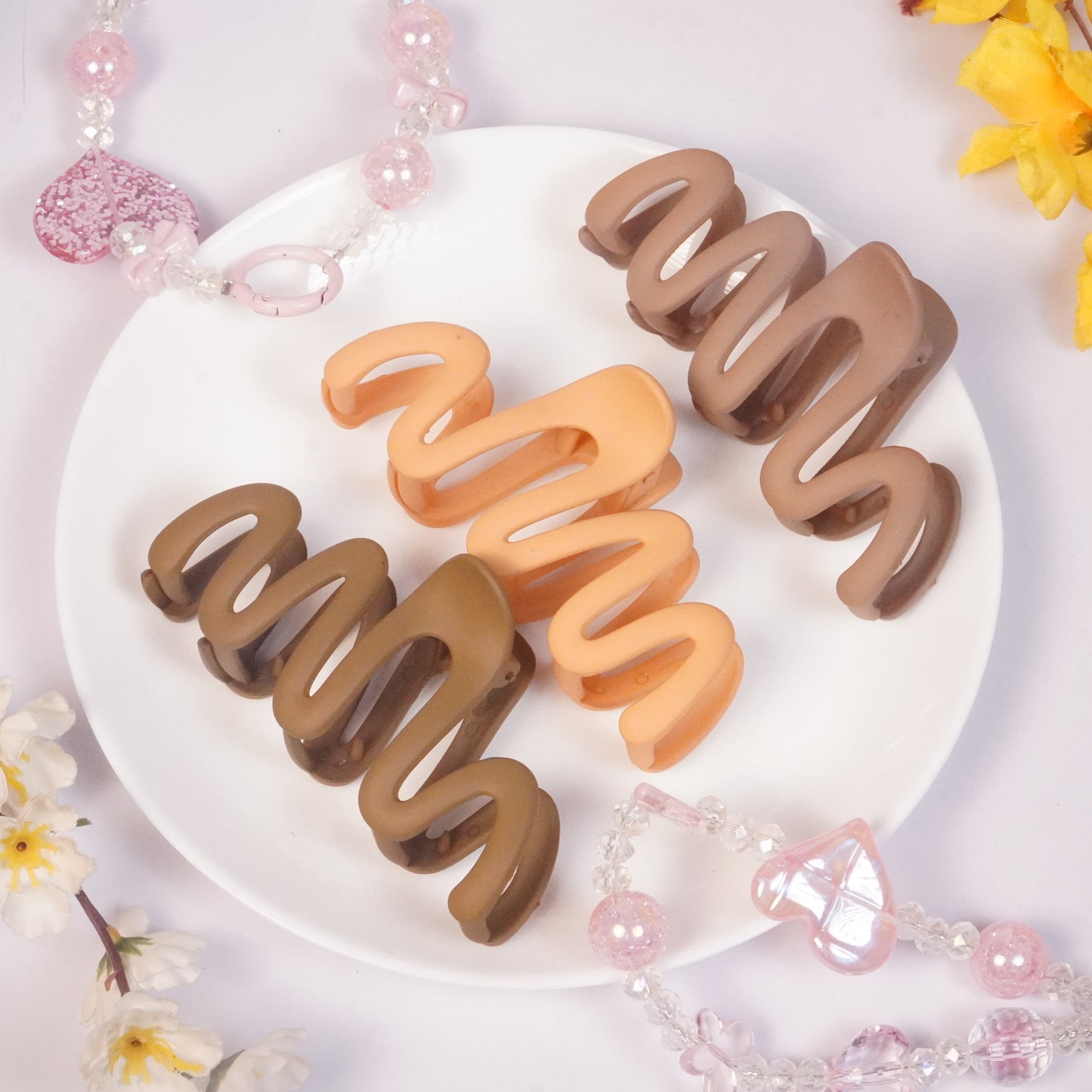 Matte Amber Mini Claw Clip  Random Colors