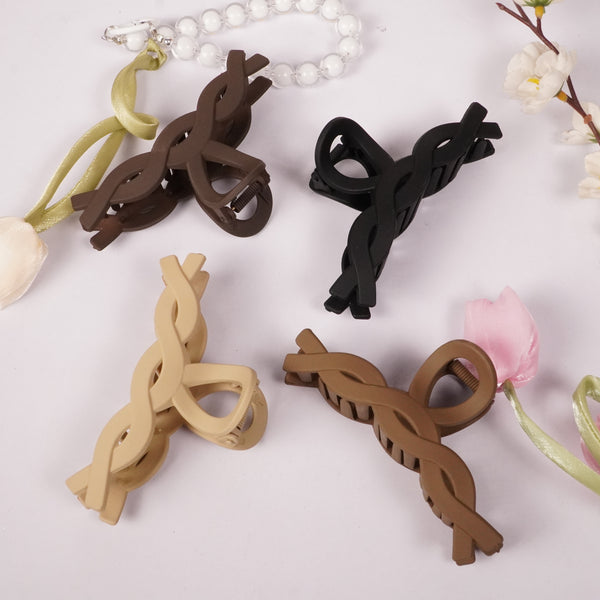 Matte Twist Hair Claw Clip Random Colors