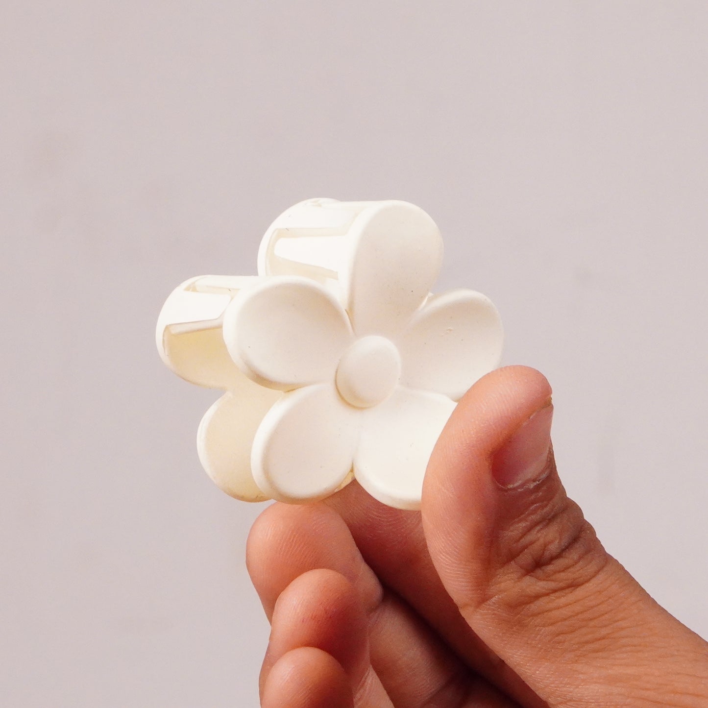 Mini Matte Flower Hair Claw Clip | Strong Hold Hair Accessory