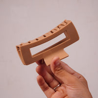 Minimal Matte Rectangle Hair Claw Clip ( Rendom colour  )