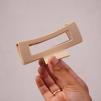 Minimal Rectangle Hair Claw Clip ( Random color  )  (one Piece )