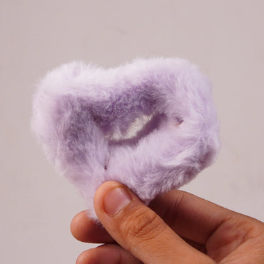 Cloud Plush Faux Fur Hair Claw Clip – Ultra-Soft Cozy Hair Accessory