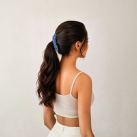 Bloom Petal Hair Clips – Elegant Floral Claw Accessories Random Color  (one Piece )