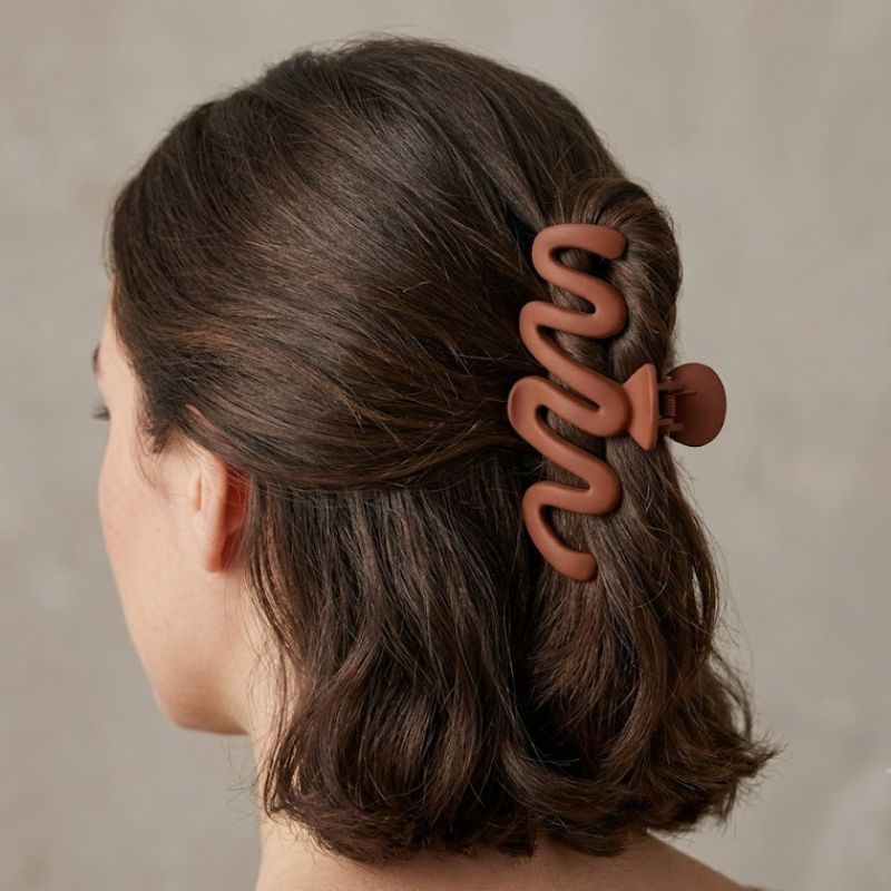 Matte Amber Mini Claw Clip  Random Colors
