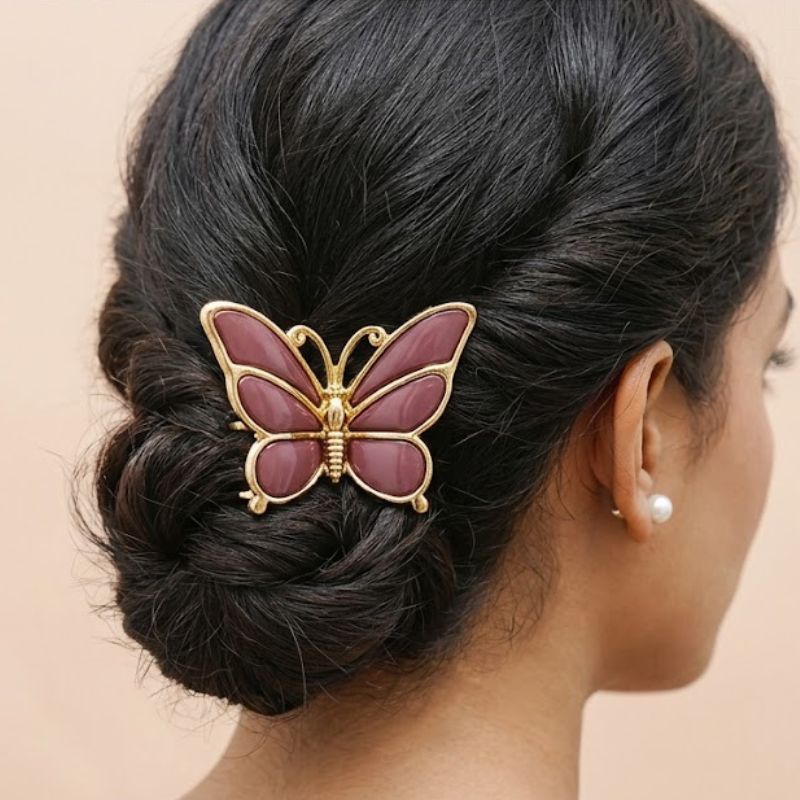 Elegant Butterfly Hair Claw Clip for Women Random Colors