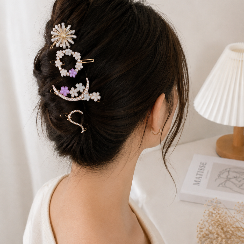 Floral Elegance Hair Pin beautyful design .