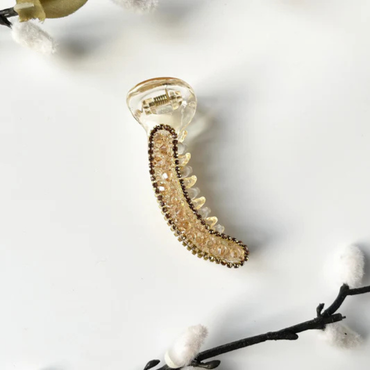 Crystal Luxe Banana Hair Claw